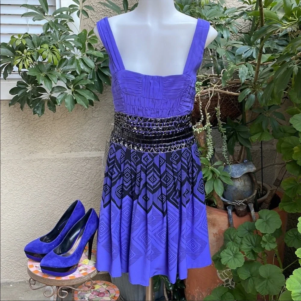 Bakers Purple and Black Platform Shoes